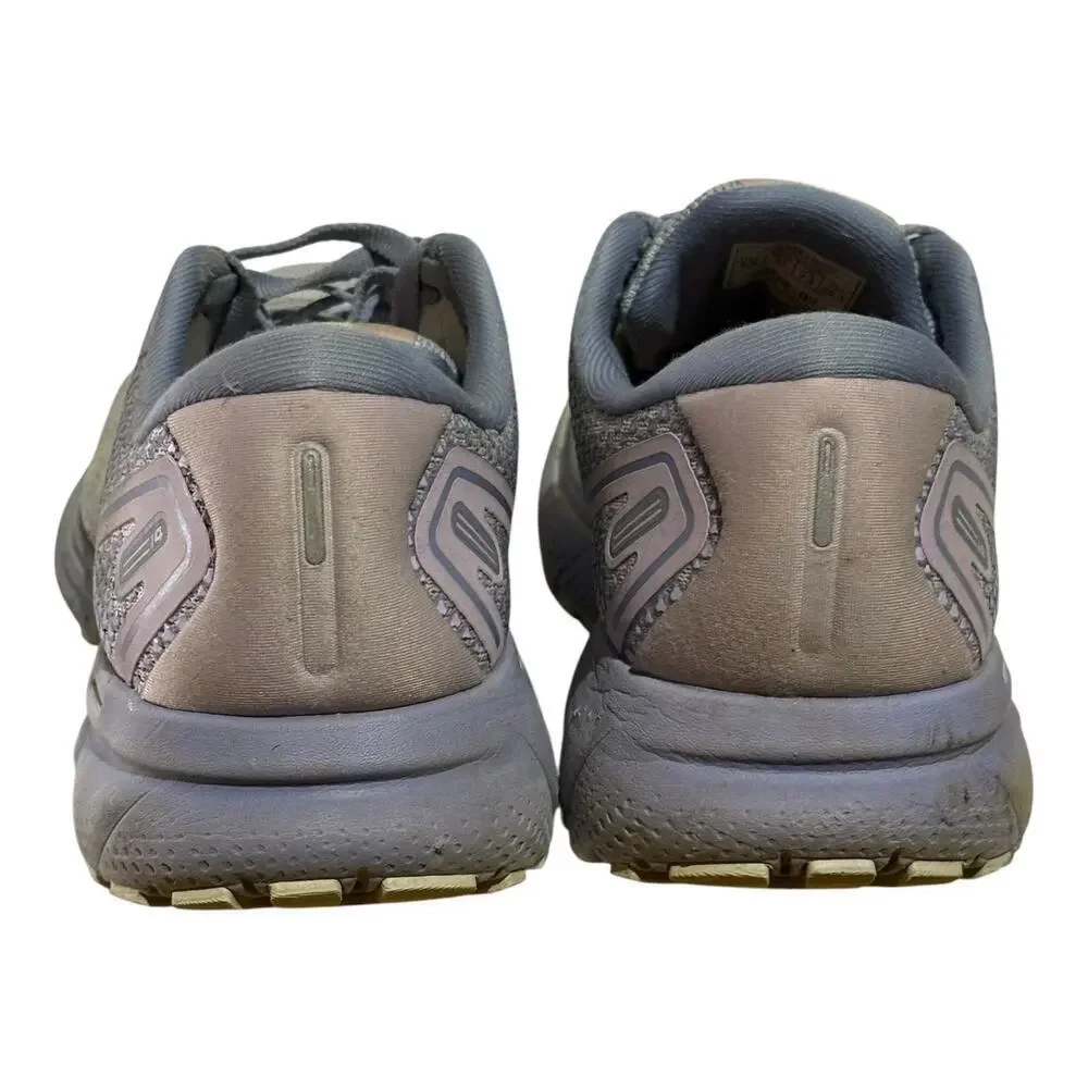 Brooks Ghost 14 Running Shoes Lavender Gray Women's 9.5 Neutral Cushion Sneakers